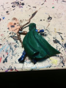 The green cloaks got most of the highlighting.  This is what they look like beforehand.