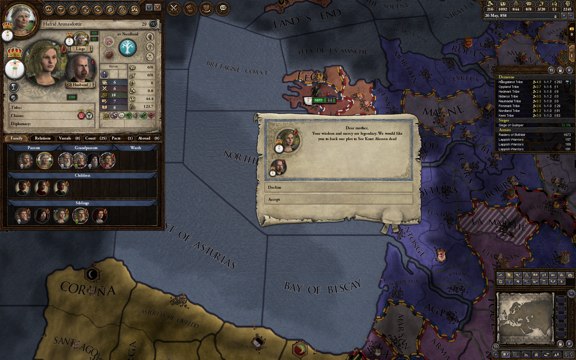 Crusader Kings - Queens, Shield-maiden, Chieftesses take the